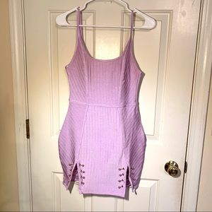 Missguided Purple Bandage Dress
